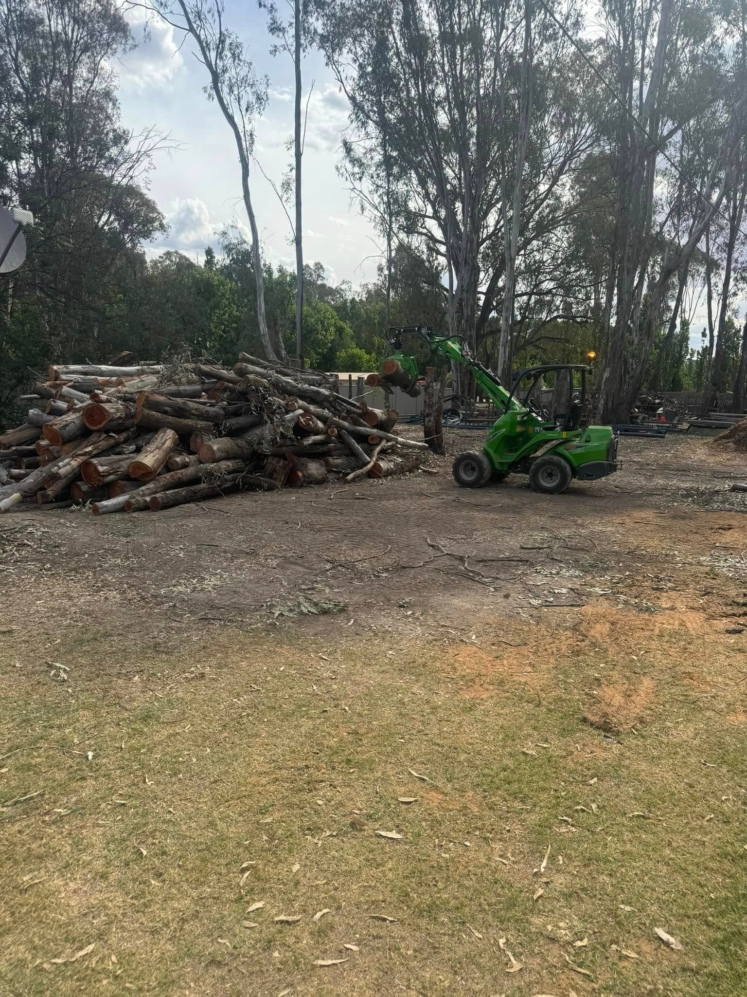 Wood Chipping in Echuca by Luke Dinan Turf & Tree Care