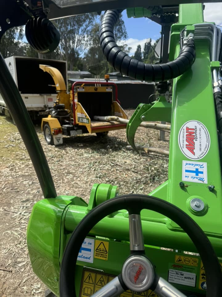 Fresh wood chips produced on site in Echuca