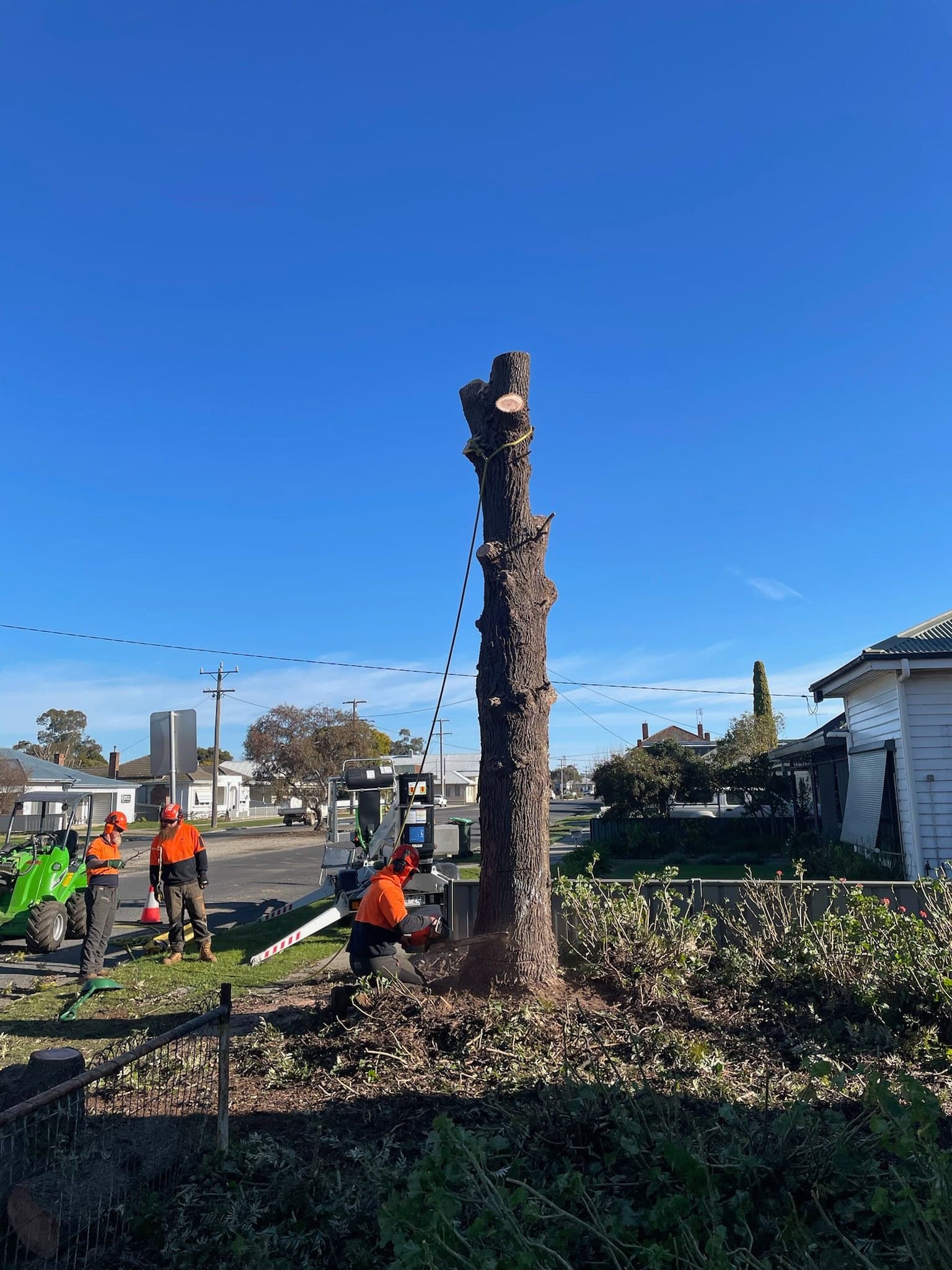 Cleared and tidied yard after a block clearing job in Echuca