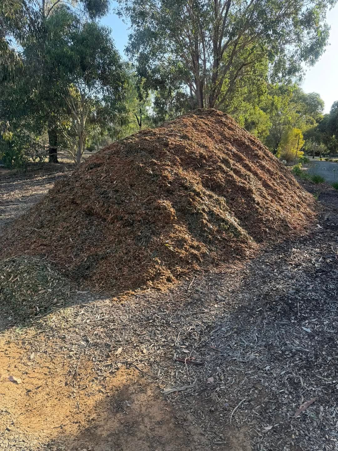 Pile of quality mulch available for sale in Echuca